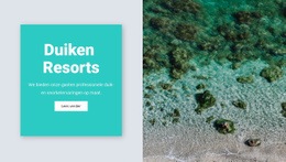 Premium Websitemodel Voor Duikresorts