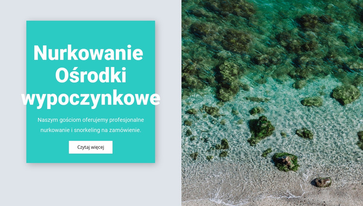 Ośrodki nurkowe Szablon Joomla