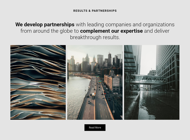 We develop partnership Squarespace Template Alternative