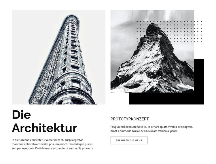 Stadtform und natürlicher Prozess Website design