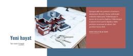 Satılık Yeni Evler Ücretsiz CSS Web Sitesi Şablonu