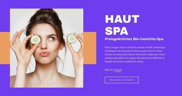 Haut SPA Salon Website design