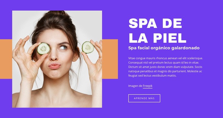 Salón SPA Skin Plantillas de creación de sitios web