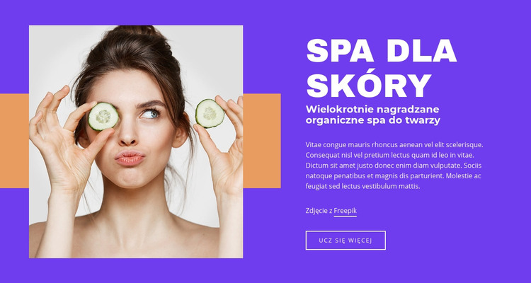 Salon Skin SPA Szablon HTML