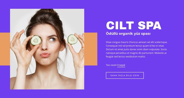 Cilt SPA Salonu CSS Şablonu