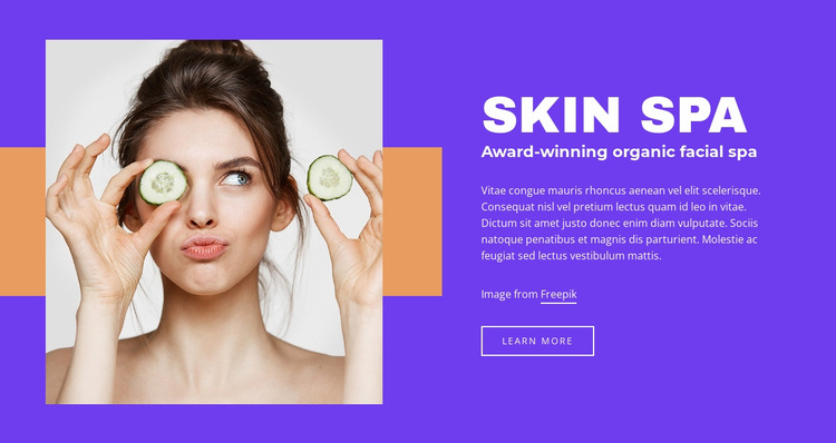 Skin SPA Salon Website Design