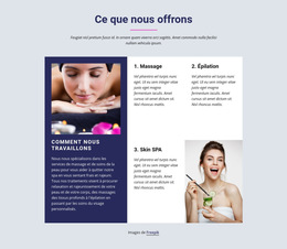 De La Coiffure Aux Soins Du Visage : Modèle De Site Web Simple