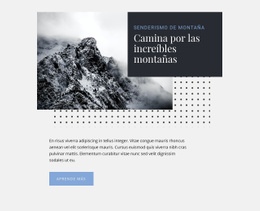 Increíbles Excursiones De Senderismo Y Trekking Plantilla HTML5 Y CSS3