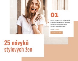 25 Návyků Stylové Ženy – Šablona Premium Elements