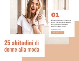 Il Costruttore Di Siti Web Più Creativo Per 25 Abitudini Di Donna Alla Moda