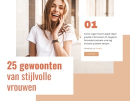 25 Gewoonten Van Stijlvolle Vrouw - Websitesjablonen
