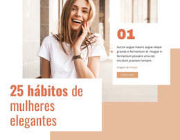 25 Hábitos Da Mulher Elegante #Html-Templates-Pt-Seo-One-Item-Suffix