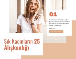 Şık Kadının 25 Alışkanlığı HTML5 Şablonu