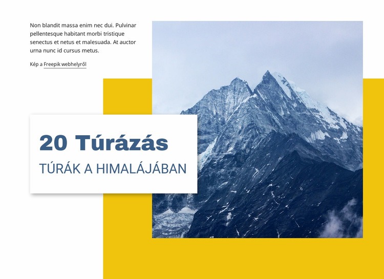 20 túraútvonal a Himalájában CSS sablon
