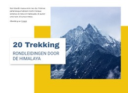 20 Trektochten Door De Himalaya Sjabloon