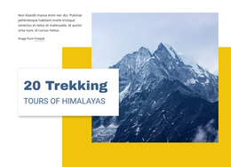 20 Trekking Tours Of Himalayas - Functionality One Page Template