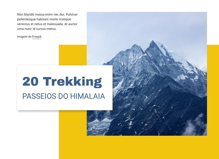 20 passeios de trekking no Himalaia Template CSS