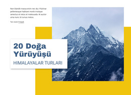 20 Himalayalar Trekking Turları - Basit Web Sitesi Şablonu
