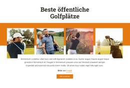 Einseitenvorlage Für Beste Öffentliche Golfplätze