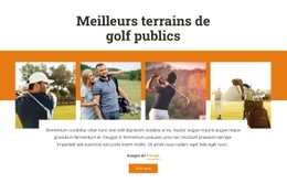 HTML Réactif Pour Meilleurs Terrains De Golf Publics