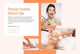 Geweldige HTML5-Sjabloon Voor Premier Fashion Spa