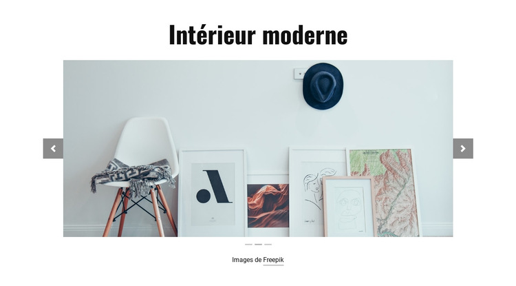 Oreillers et pouf amusants Modèle de site Web