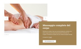 Massaggio Completo Del Corpo: Modello Di Una Pagina Per Qualsiasi Dispositivo