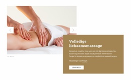 Volledige Lichaamsmassage Therapiewebsite