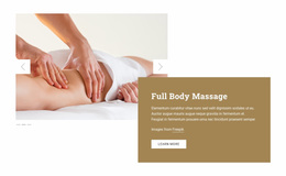 Full Body Massage - Multi-Purpose Web Design