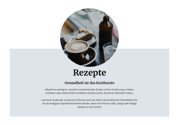 Irischer Kaffee HTML-Vorlage