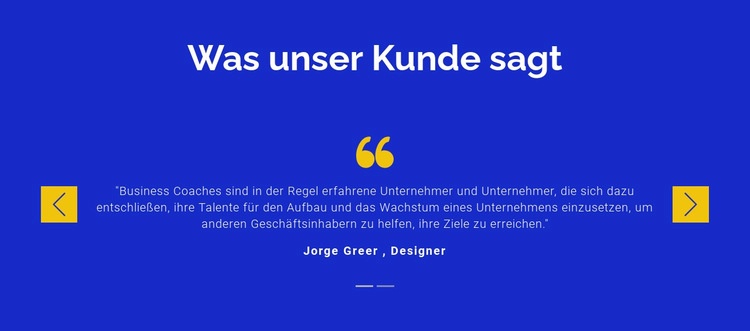 Wir schätzen unsere Kunden HTML5-Vorlage