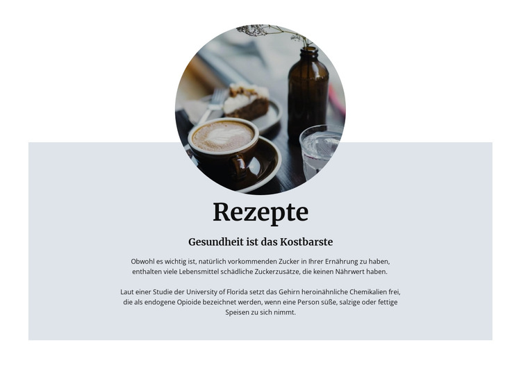 Irischer Kaffee Website-Vorlage