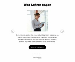 Was Lehrer Sagen - Drag & Drop-Zielseite