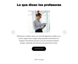 Lo Que Dicen Los Profesores - Página De Destino De Arrastrar Y Soltar