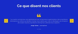 Nous Apprécions Nos Clients