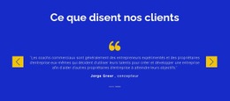 Nous Apprécions Nos Clients