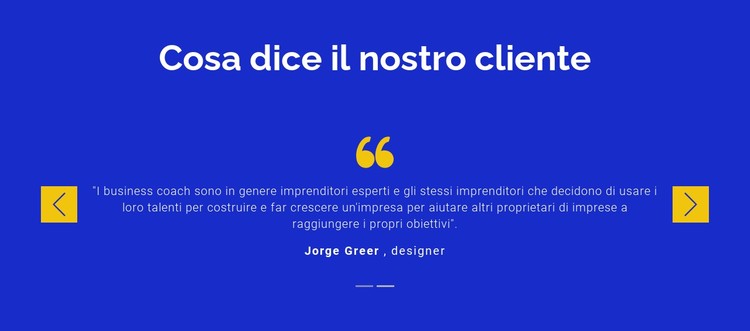 Diamo valore ai nostri clienti Modello CSS