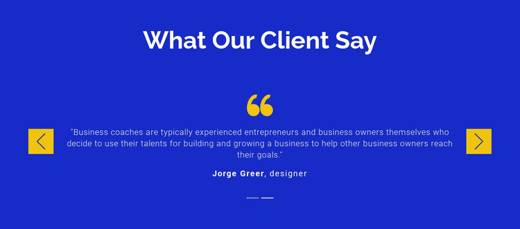 We value our clients One Page Template