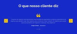 Nós Valorizamos Nossos Clientes - Design De Uma Página