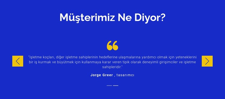 Müşterilerimize değer veriyoruz Açılış sayfası