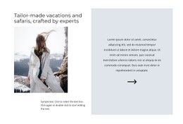 Ski Vacation Basic CSS Template