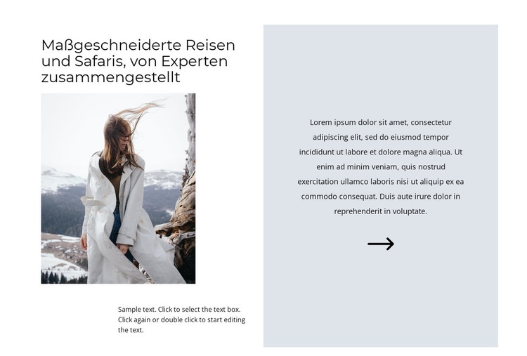 Skiurlaub Website design