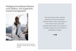Atemberaubende Landingpage Für Skiurlaub