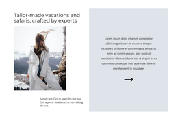 Ski Vacation - Free Download HTML5 Template