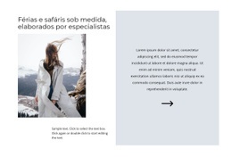 O Melhor Design De Site Para Férias De Esqui