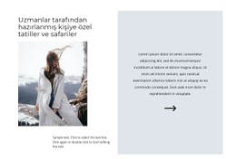 Kayak Tatili Temel CSS Şablonu