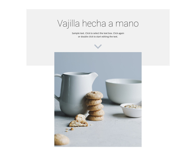 Galletas de café Plantilla de sitio web