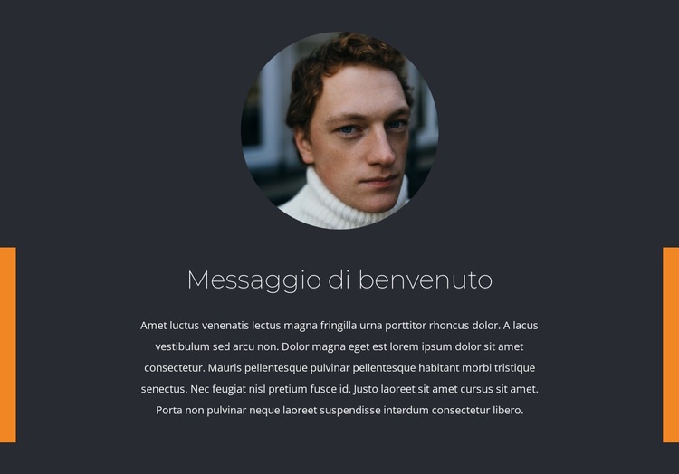 Saluti Modello HTML5