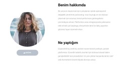 Iş Yerindeki Becerilerim Basit HTML CSS Şablonu