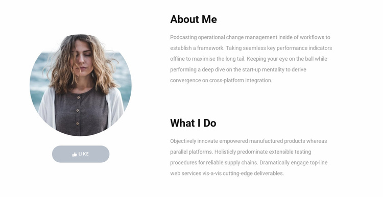 My skills at work Website Template